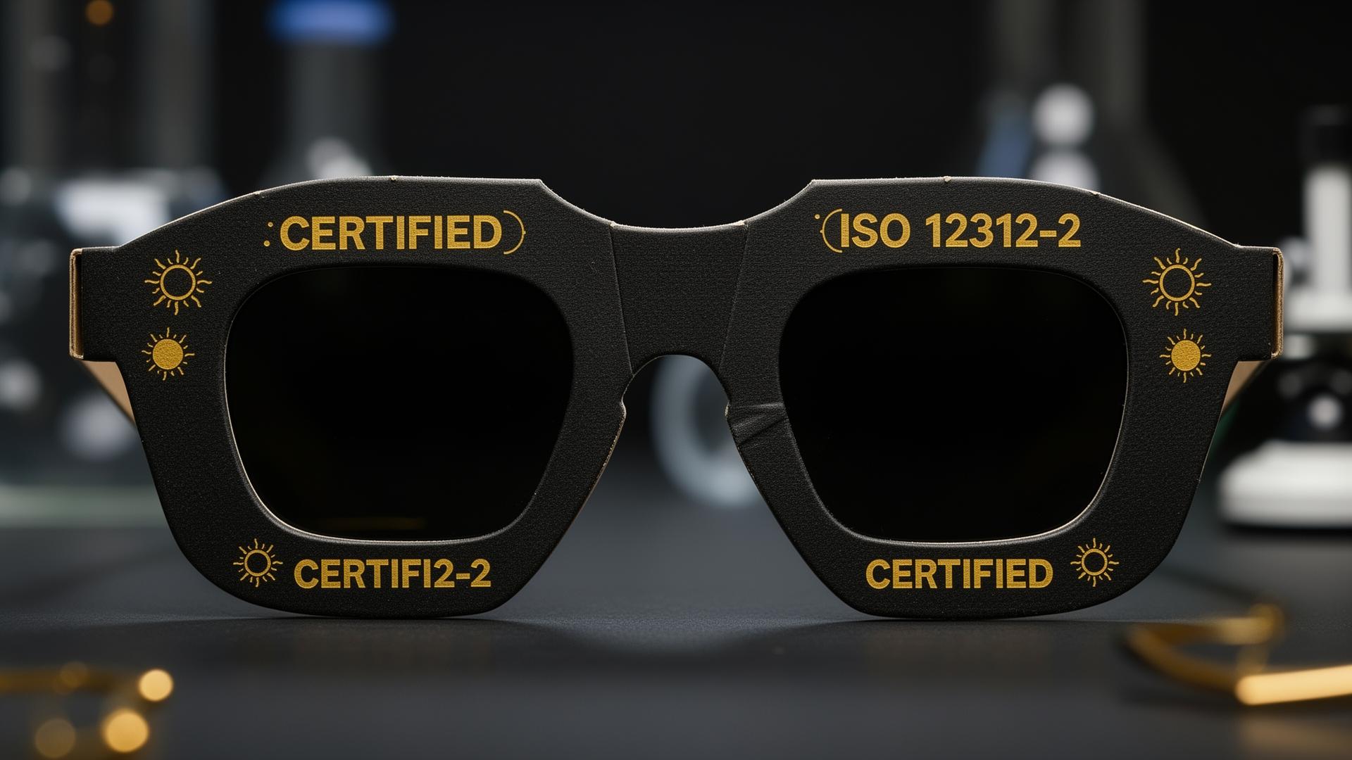 ISO 12312-2 certified glasses